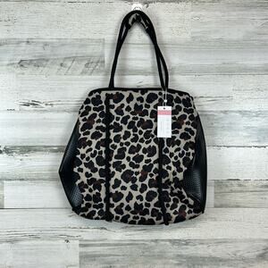 NWT - Neoprene Leopard Print All Purpose Bag